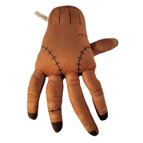 The Addams Family Thing Hand Plush Toy Brown with Stitches 9 Inch Halloween - Picture 1 of 11